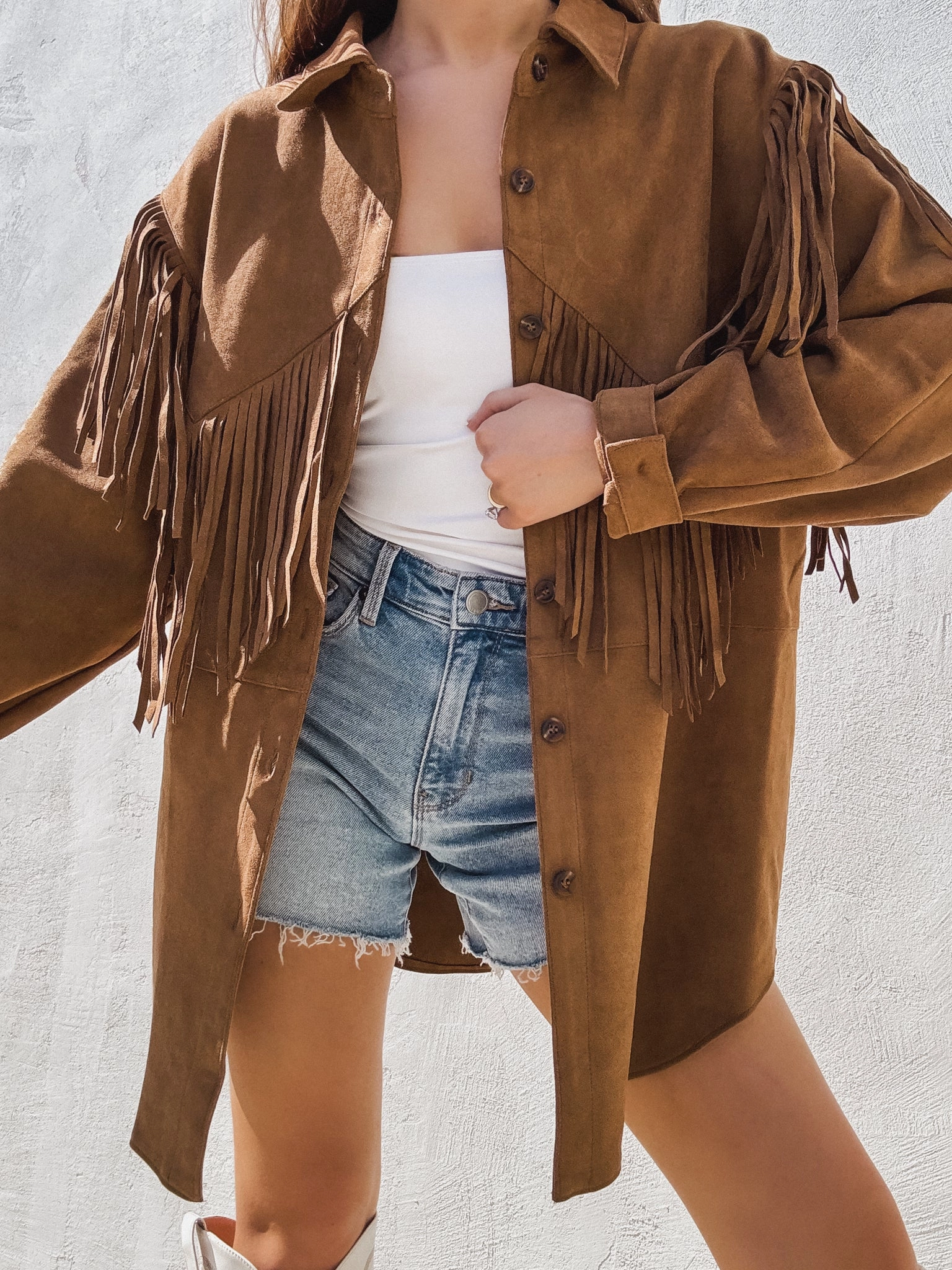 Harlow Fringe Suede Jacket