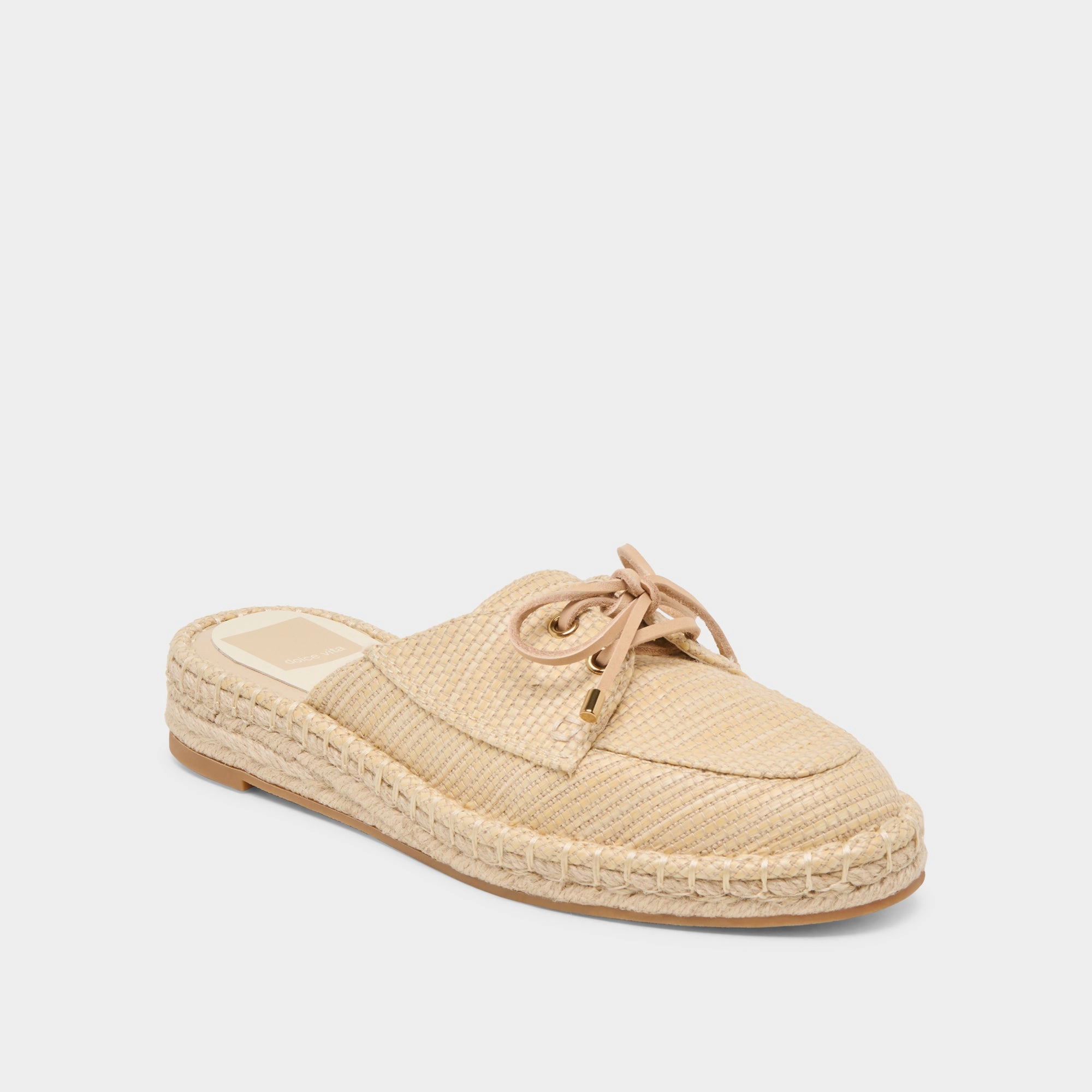 HATIE FLATS NATURAL RAFFIA