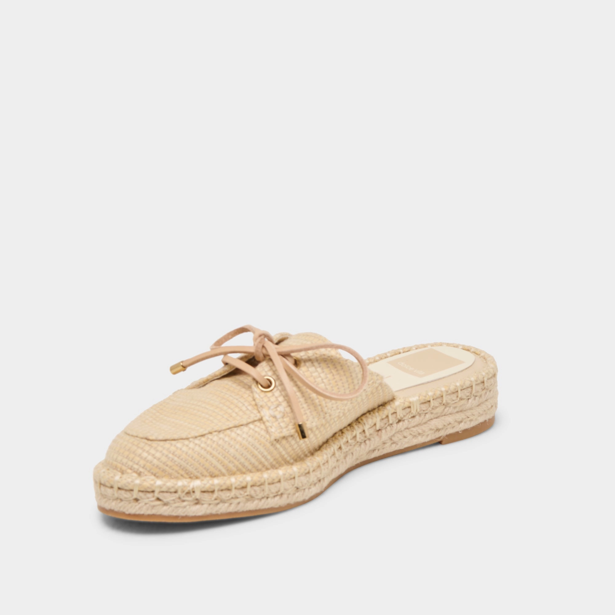 HATIE FLATS NATURAL RAFFIA