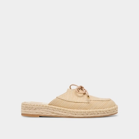 HATIE FLATS NATURAL RAFFIA