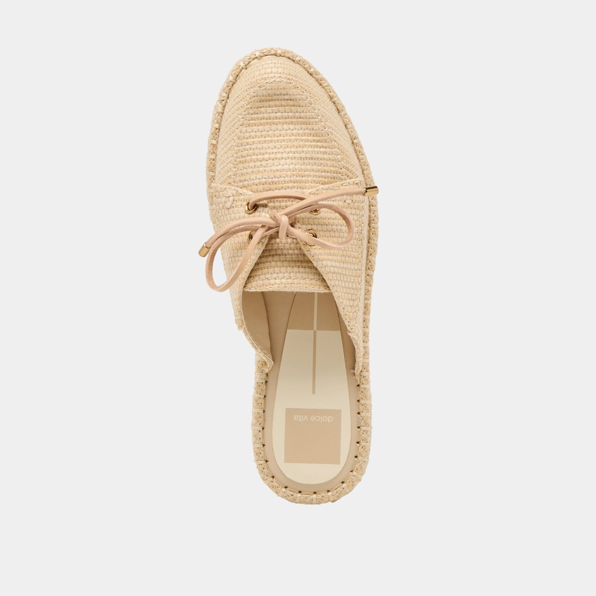 HATIE FLATS NATURAL RAFFIA