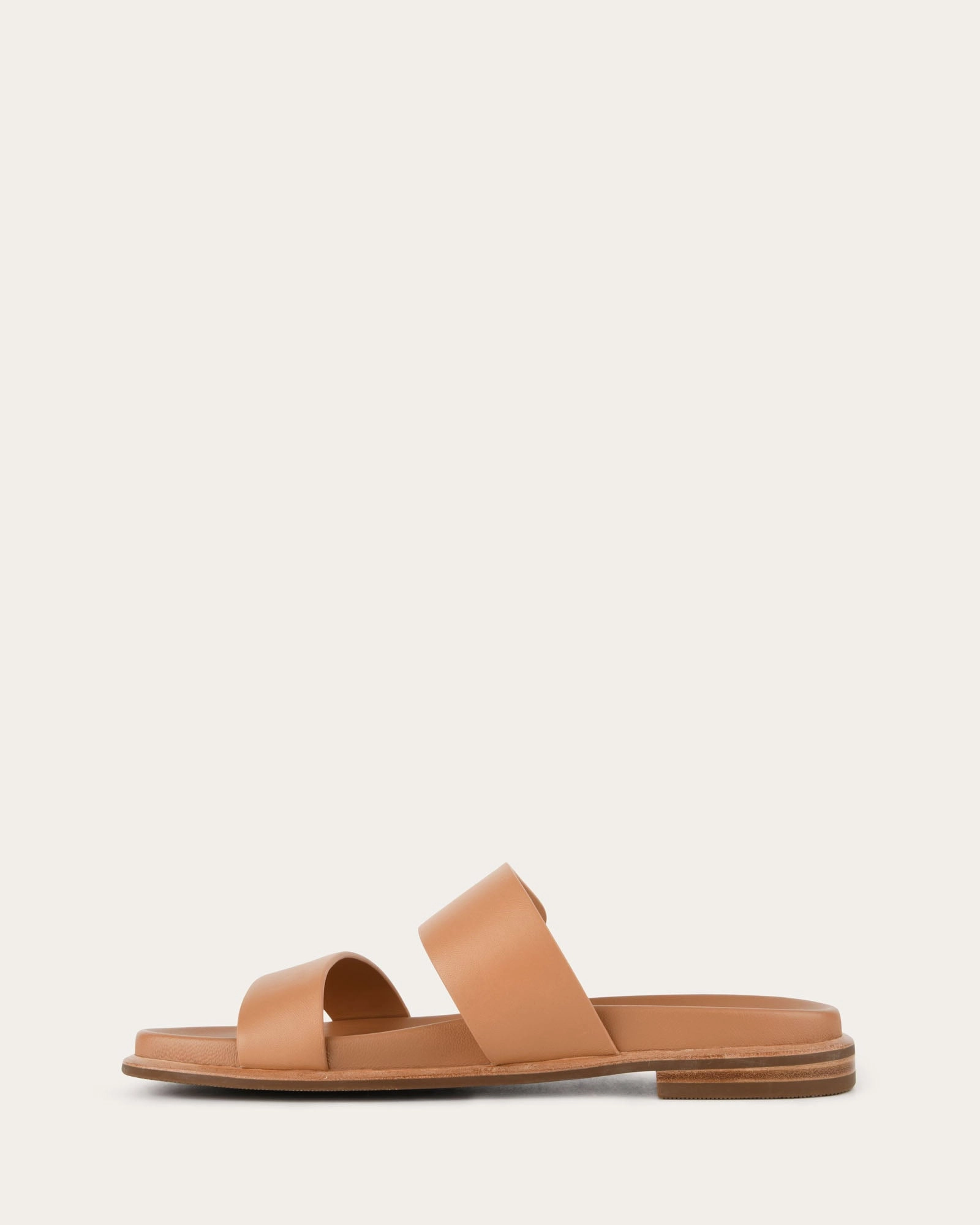 HAYES FLAT SANDALS TOFFEE LEATHER
