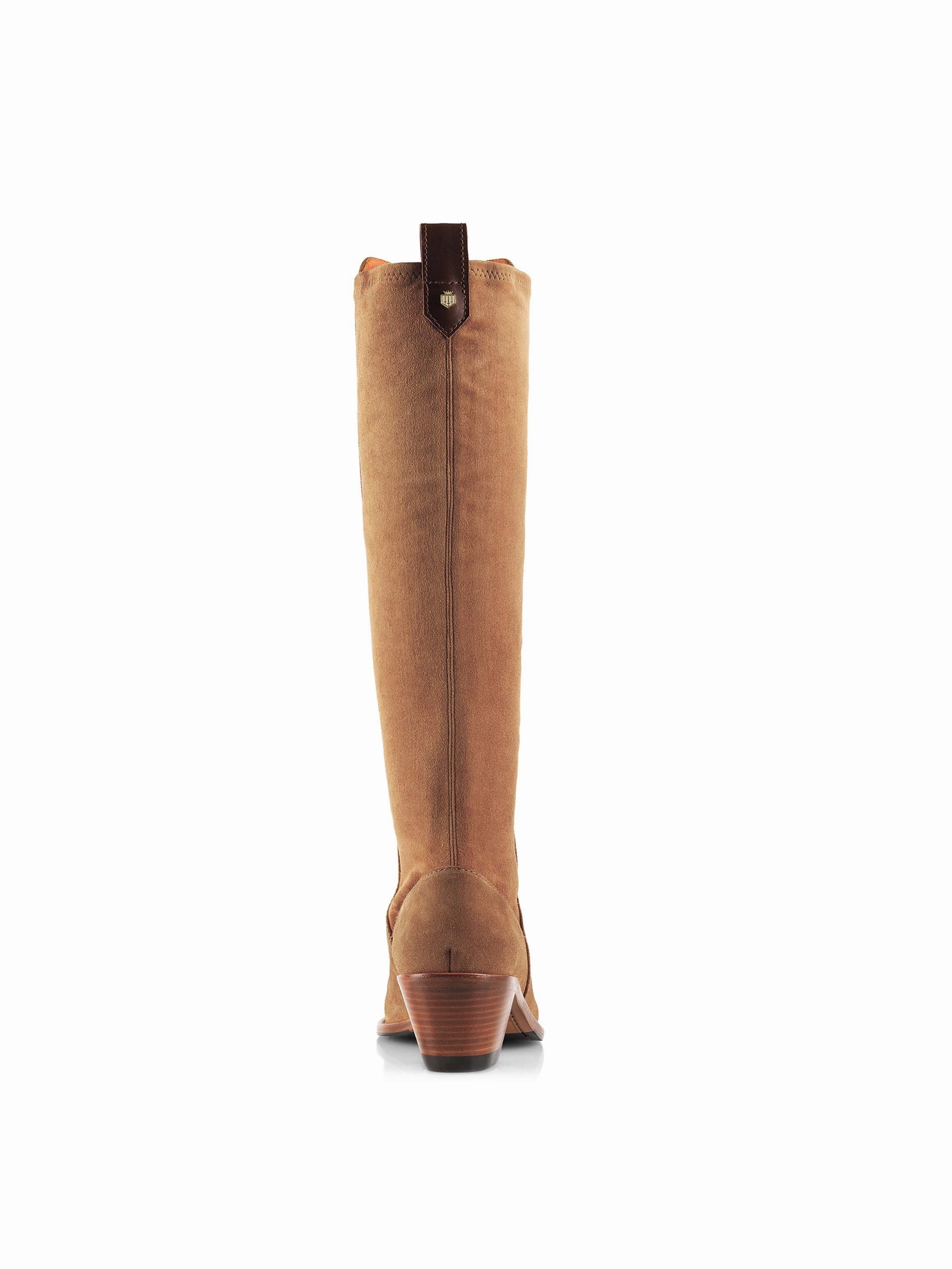 Heeled Belgravia - Tan Suede