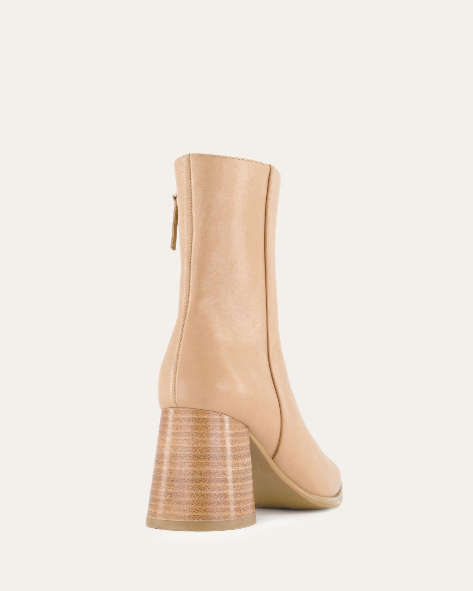 IGGY MID ANKLE BOOTS TAN LEATHER