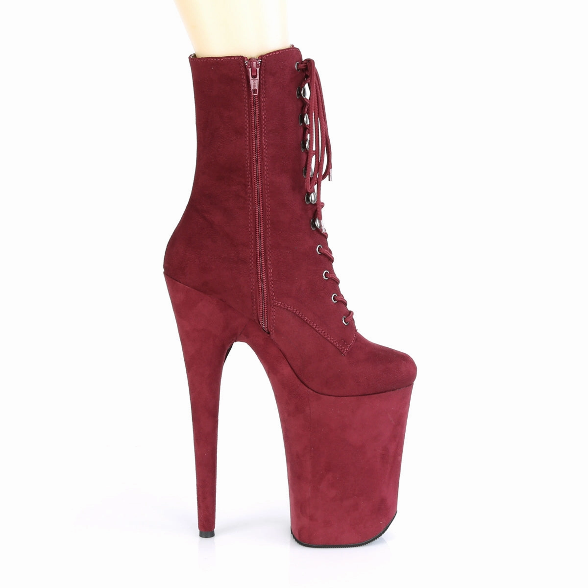 INFINITY-1020FS  Burgundy Faux Suede/Burgundy Faux Suede