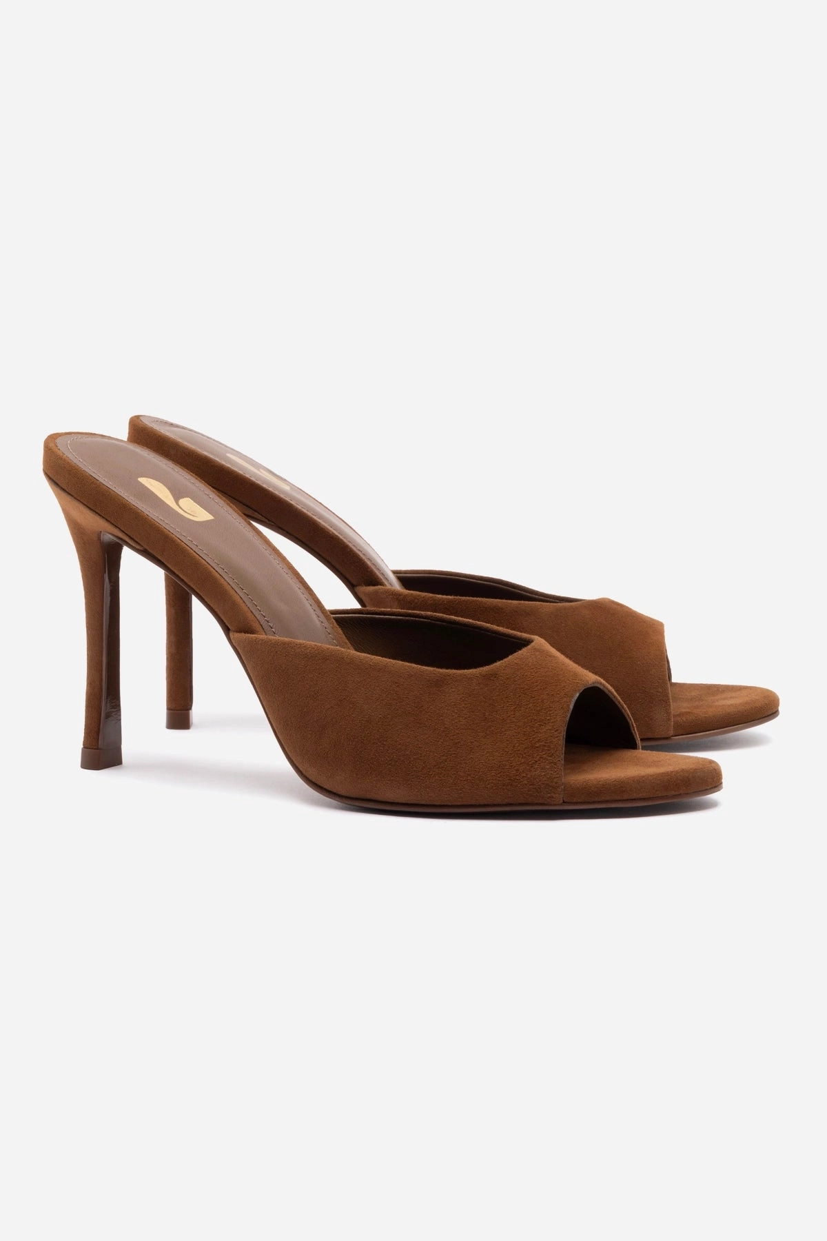 Jasmine Hi Mule In Burnt Umber Suede