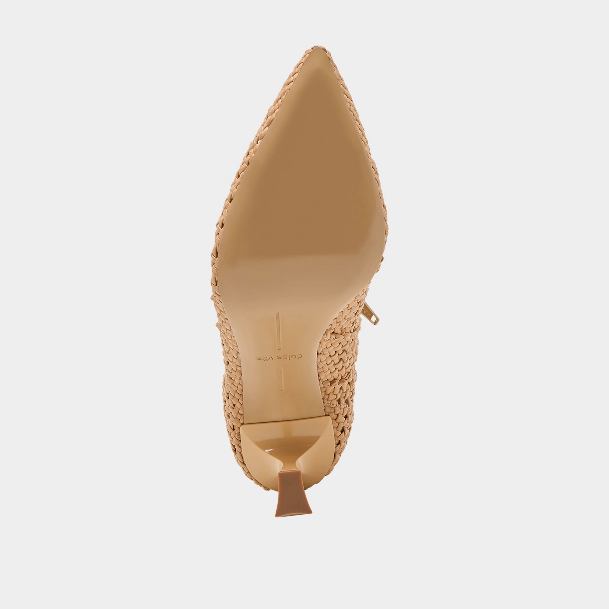 LONNI BOOTIES LIGHT TAN WOVEN LEATHER
