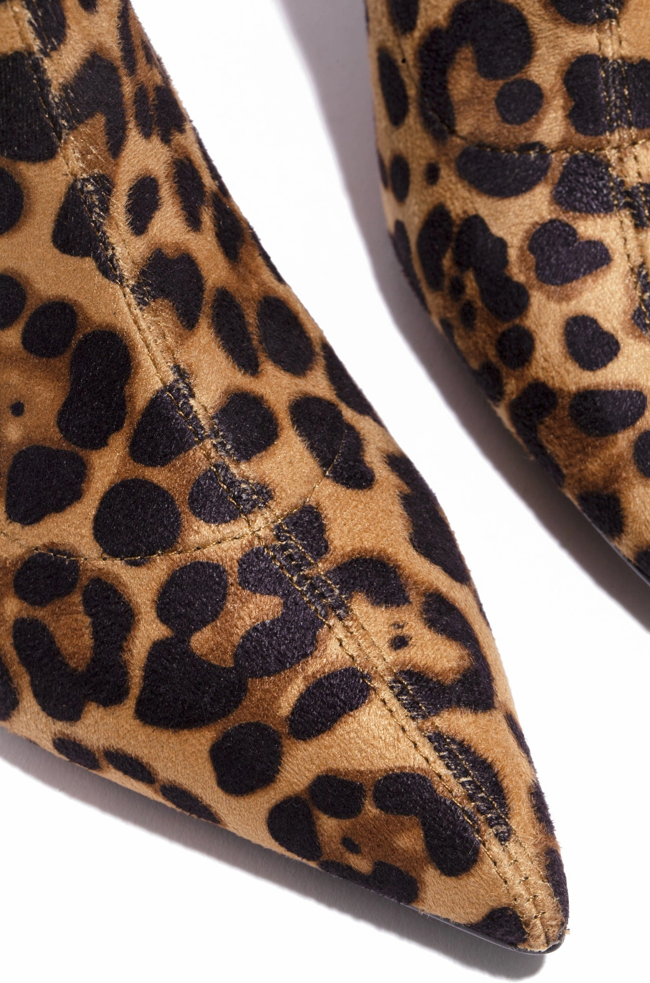 Make A Statement Block Heel Over The Knee Boots - Tan Leopard