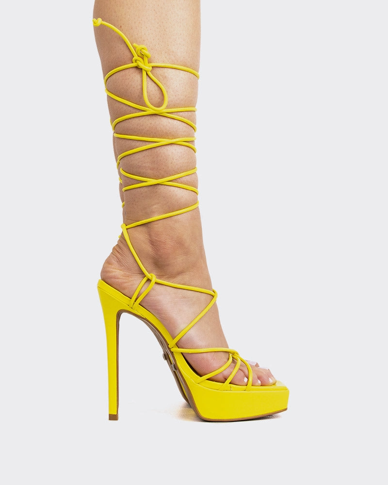 Malibu Yellow Leather