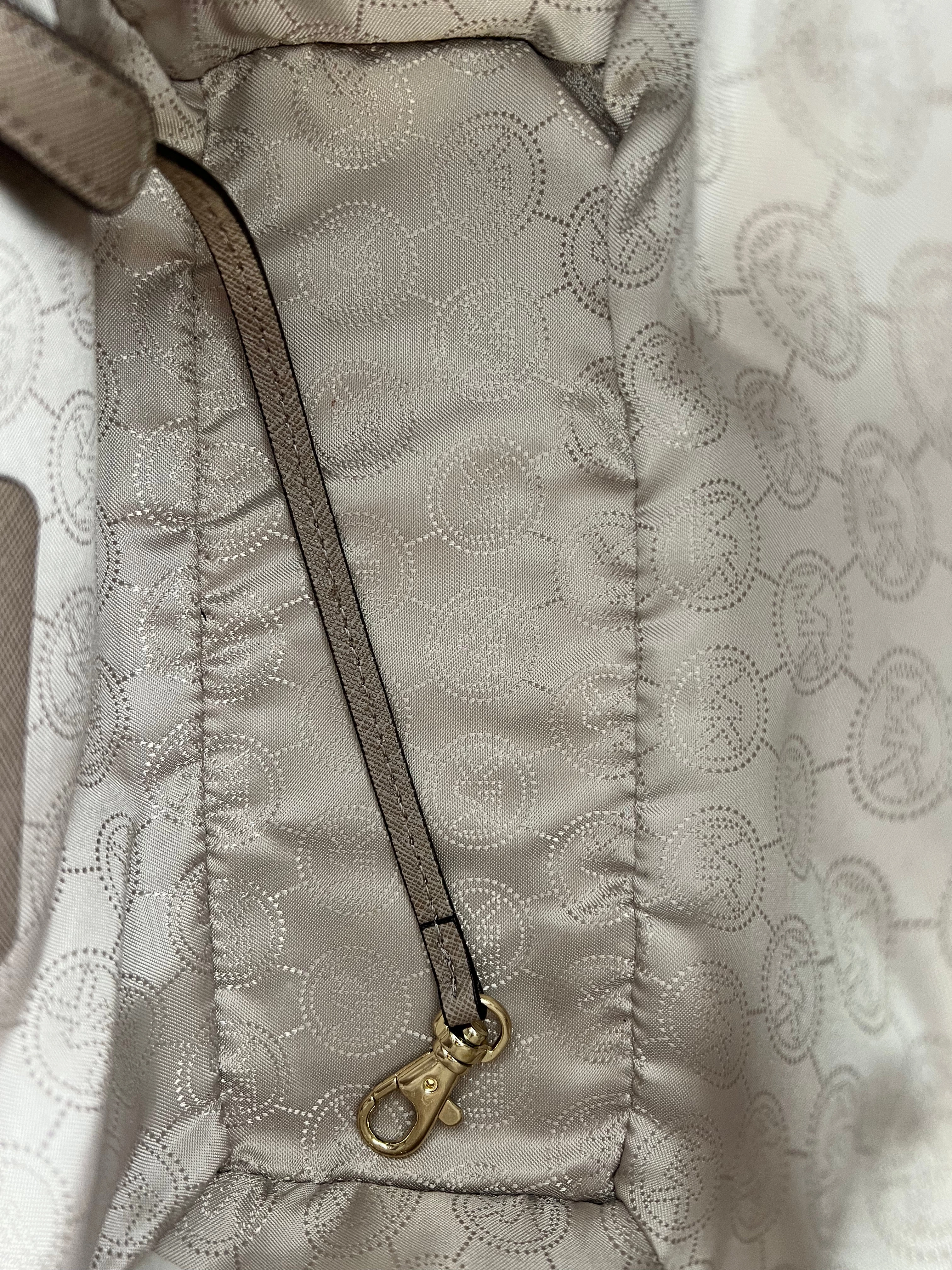 Michael Kors Small Taupe Leather Studded Crossbody