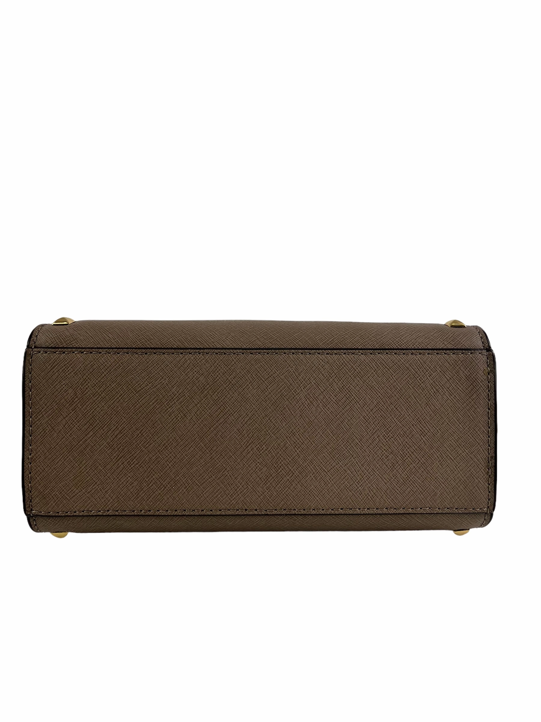 Michael Kors Small Taupe Leather Studded Crossbody