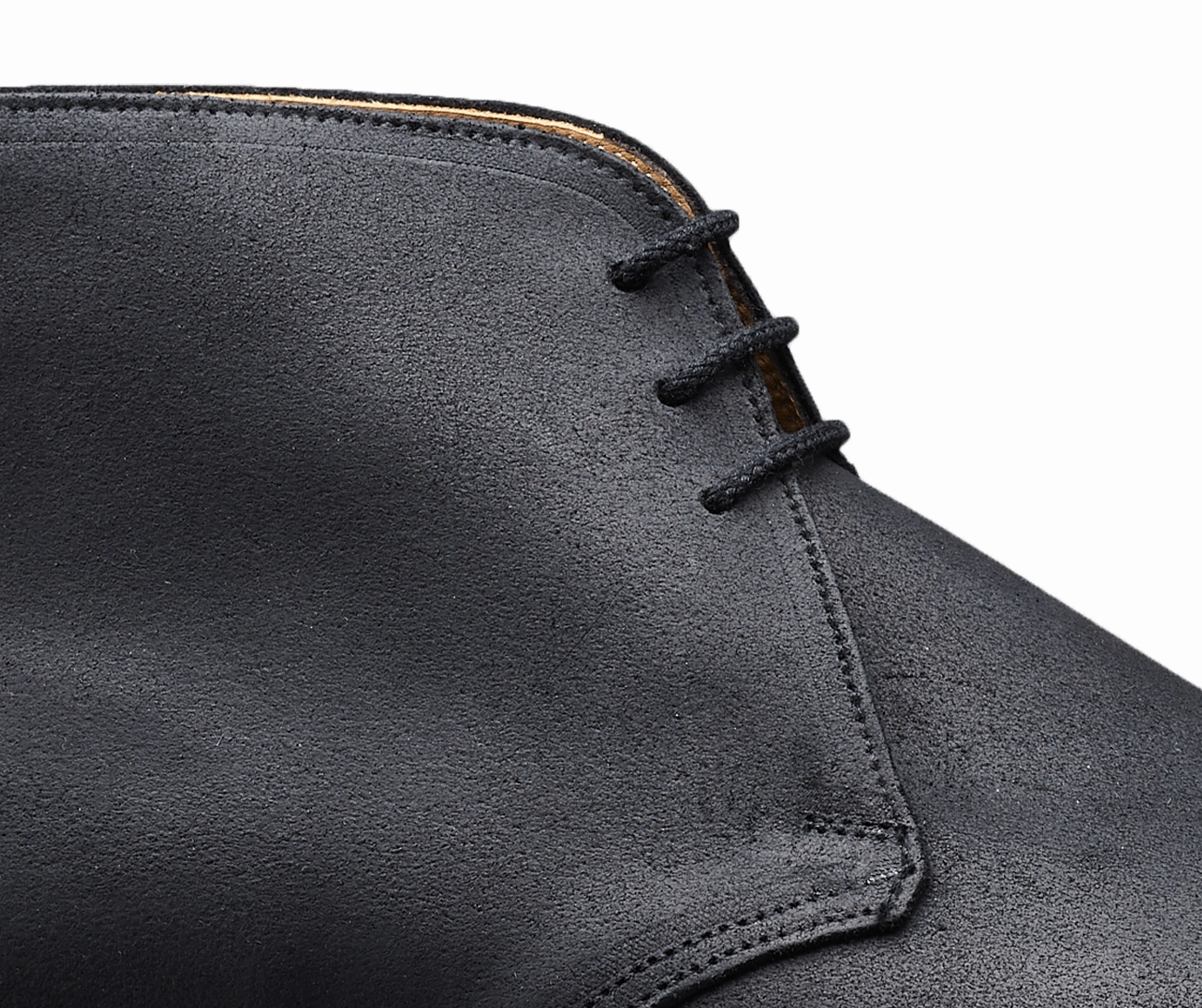 Molton Black Rough-Out Suede