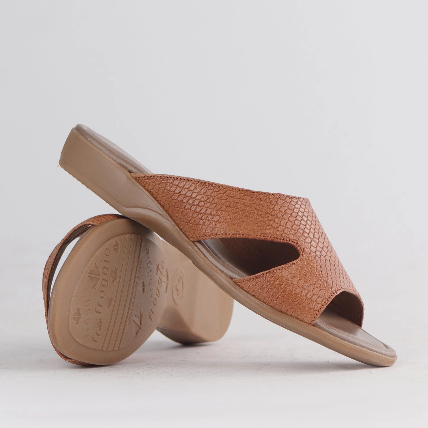 Mule Flat Sandal Tan - 12407