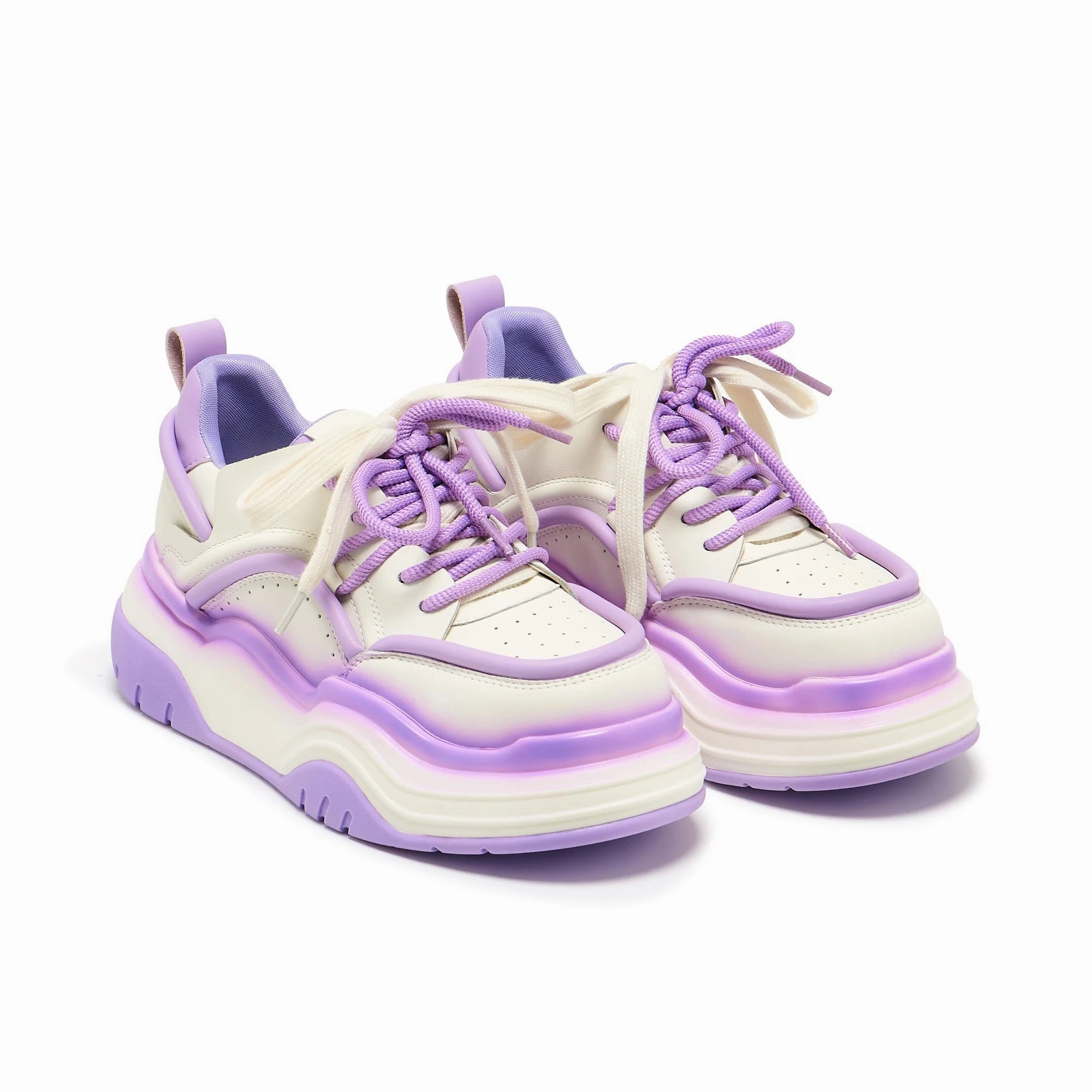 Neon Reef Platform Trainers - Violet