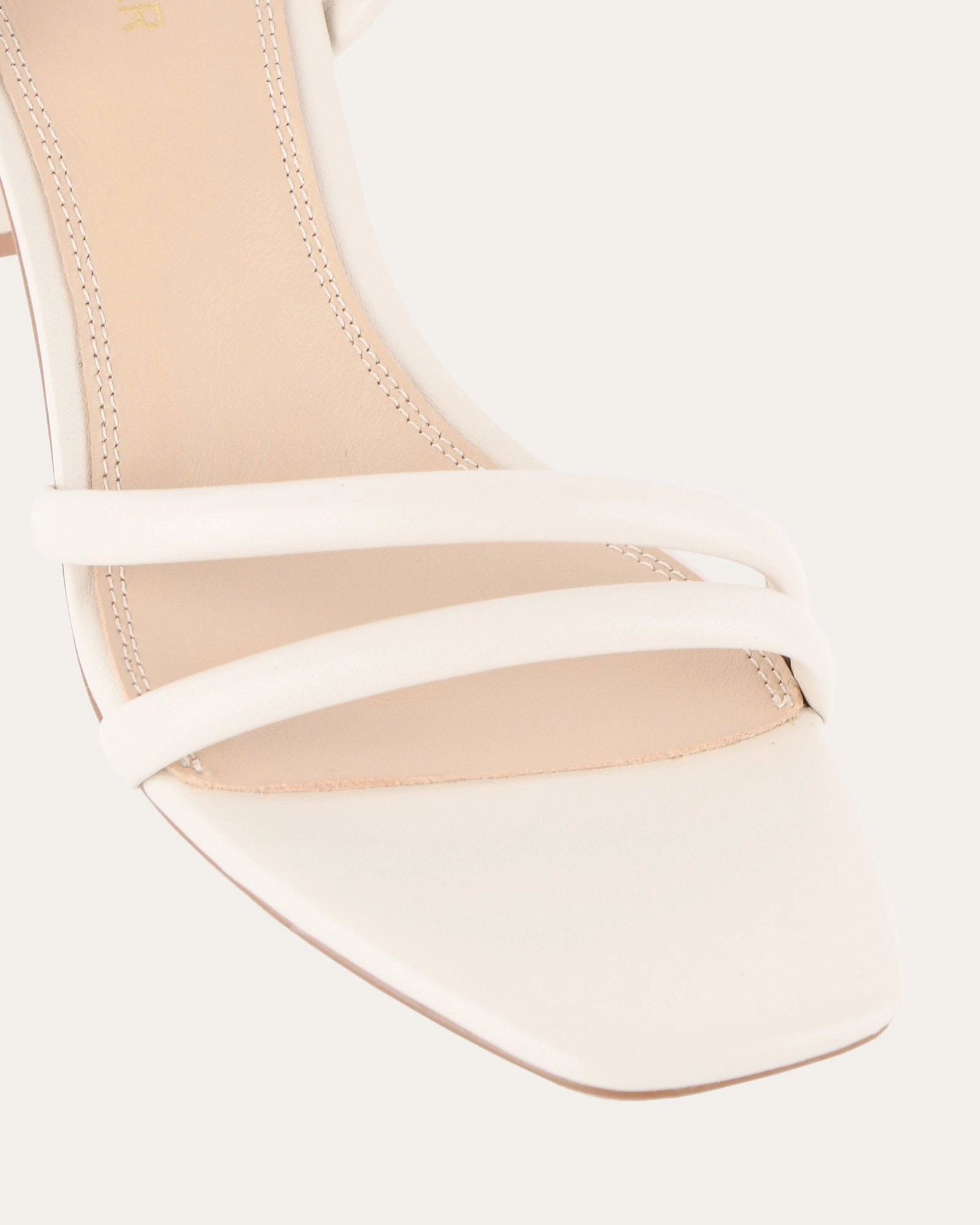 NINO HIGH HEEL SANDALS OFF WHITE LEATHER