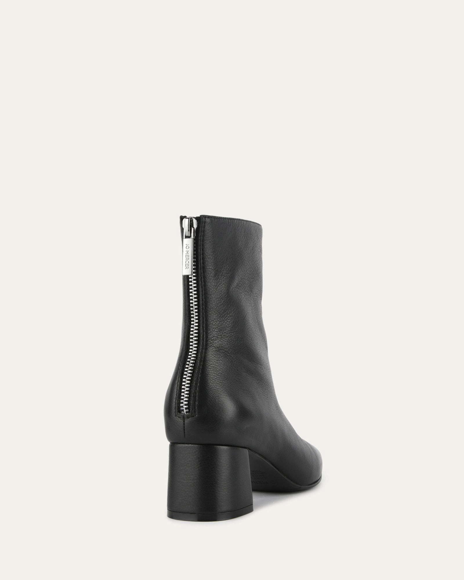 NORI MID ANKLE BOOTS BLACK LEATHER