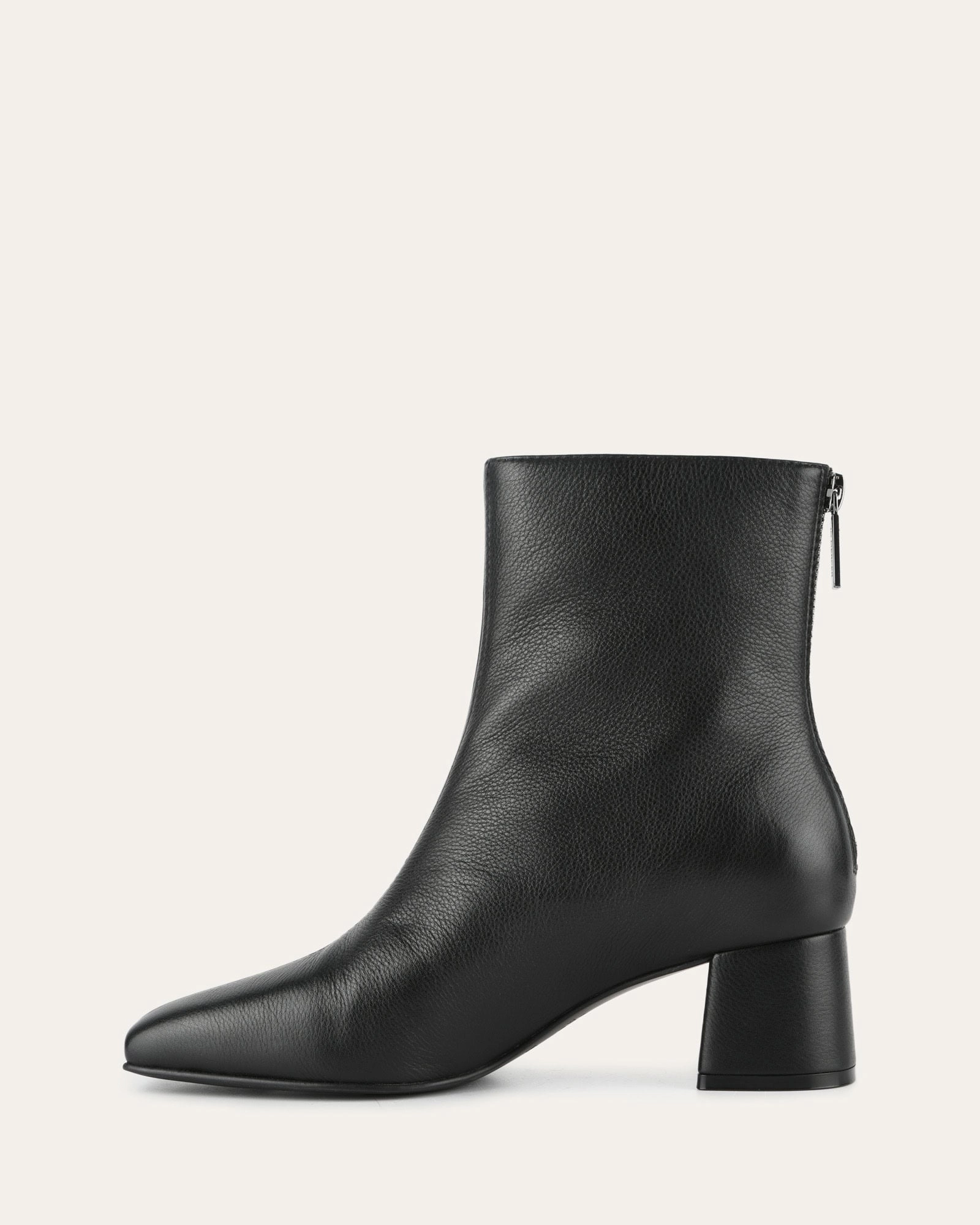 NORI MID ANKLE BOOTS BLACK LEATHER