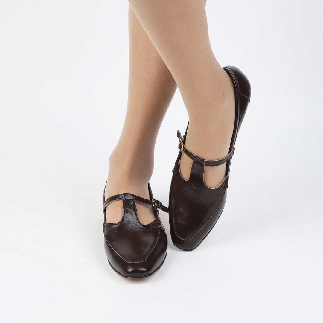 OLIVIA - t bar strap loafer
