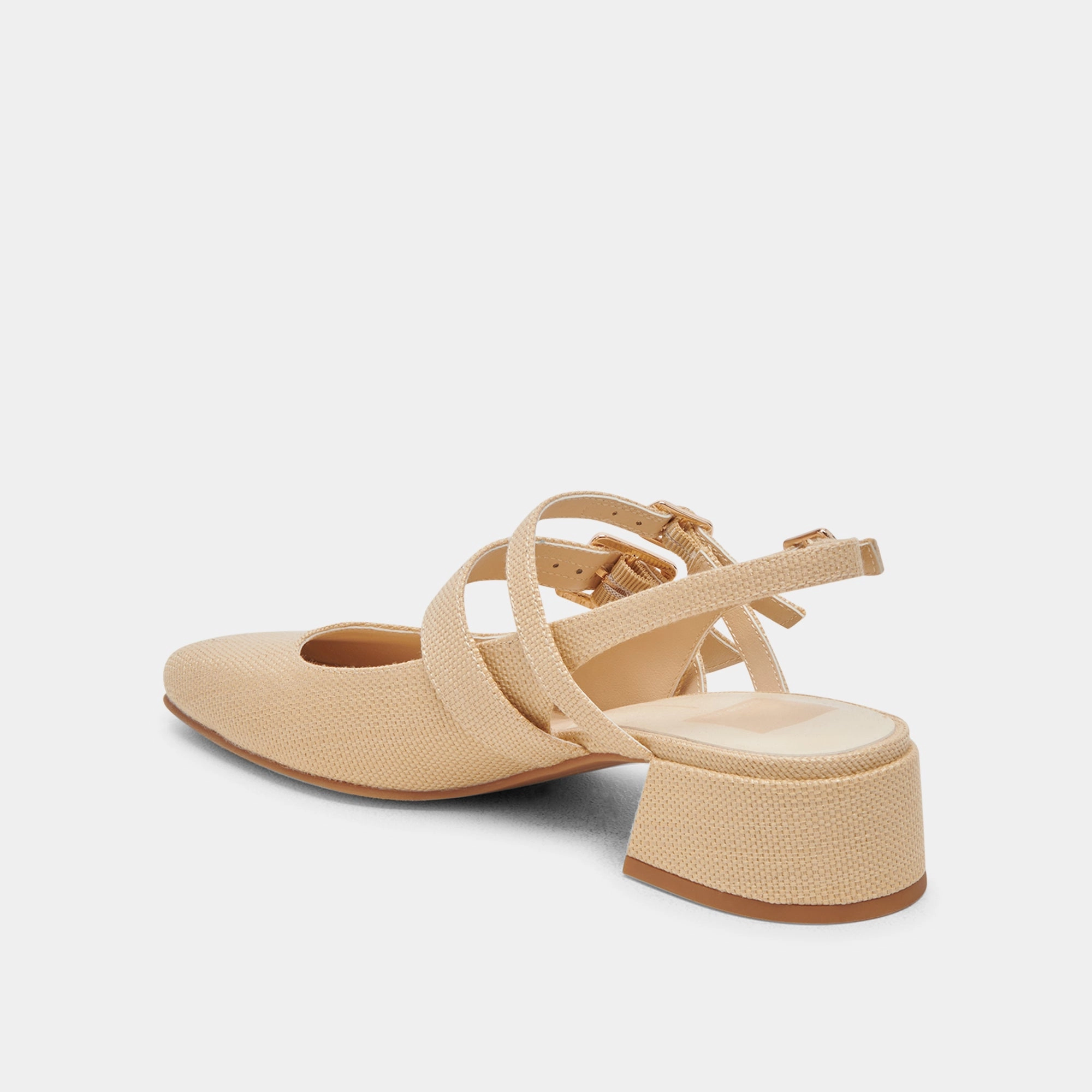 PATZY HEELS NATURAL RAFFIA