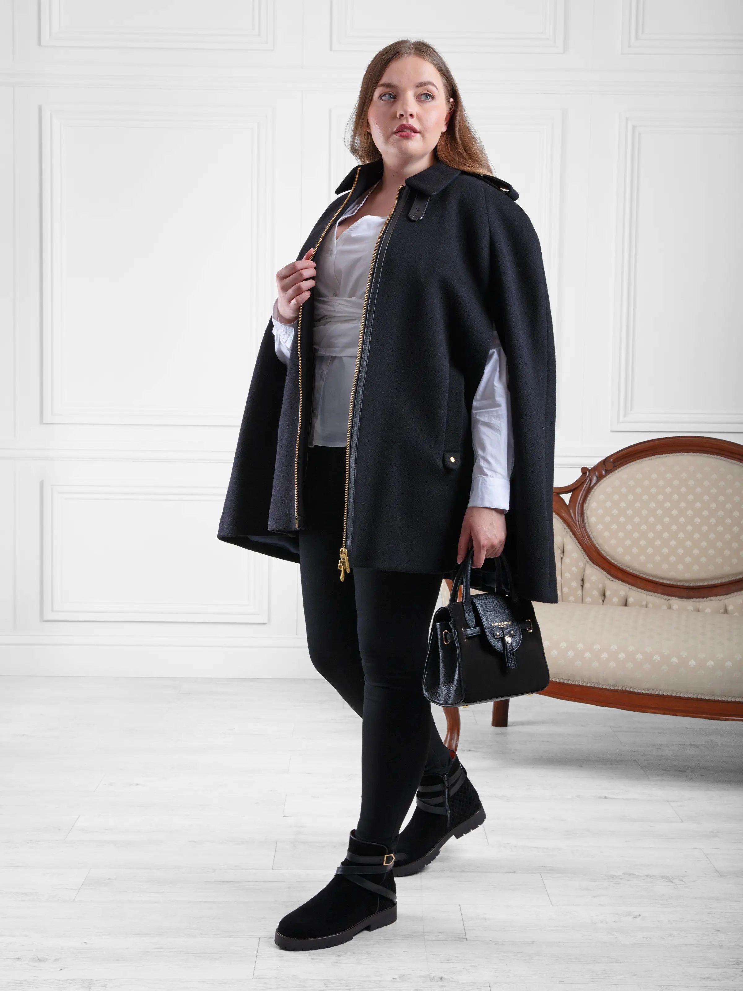 Quilted Boudica - Black Suede