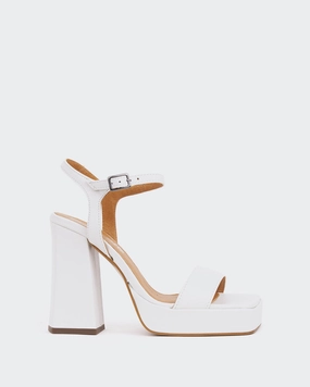 Rabanne, White Leather/Cuir Blanc