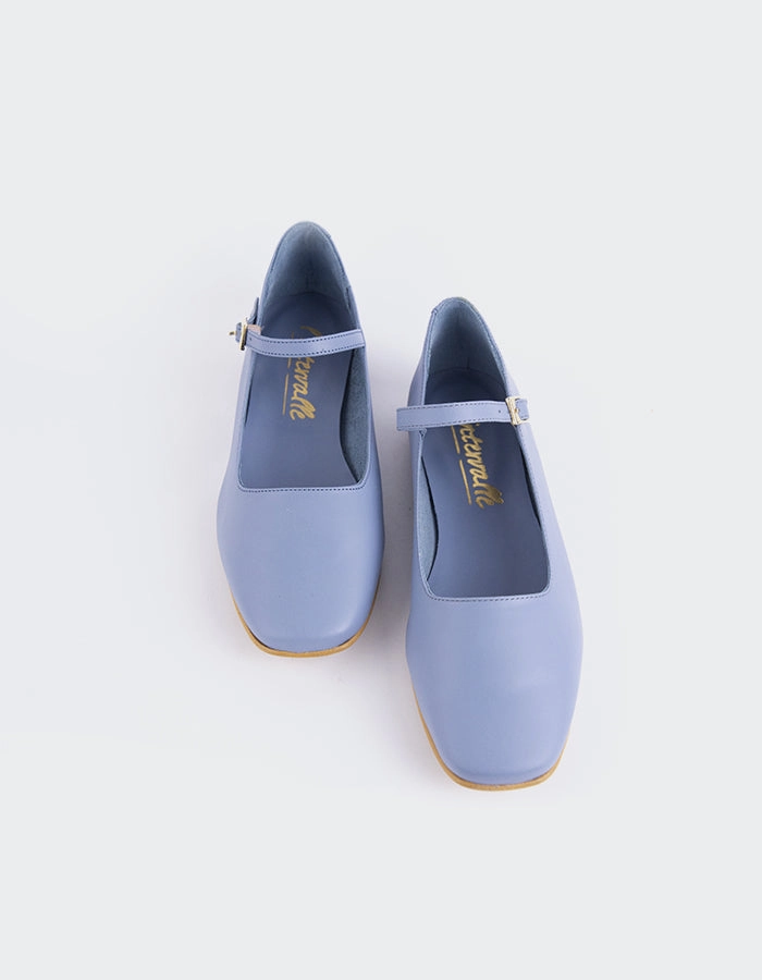 Reubena Blue Leather