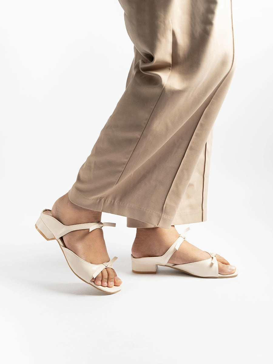 Ribbon Sandal Mules