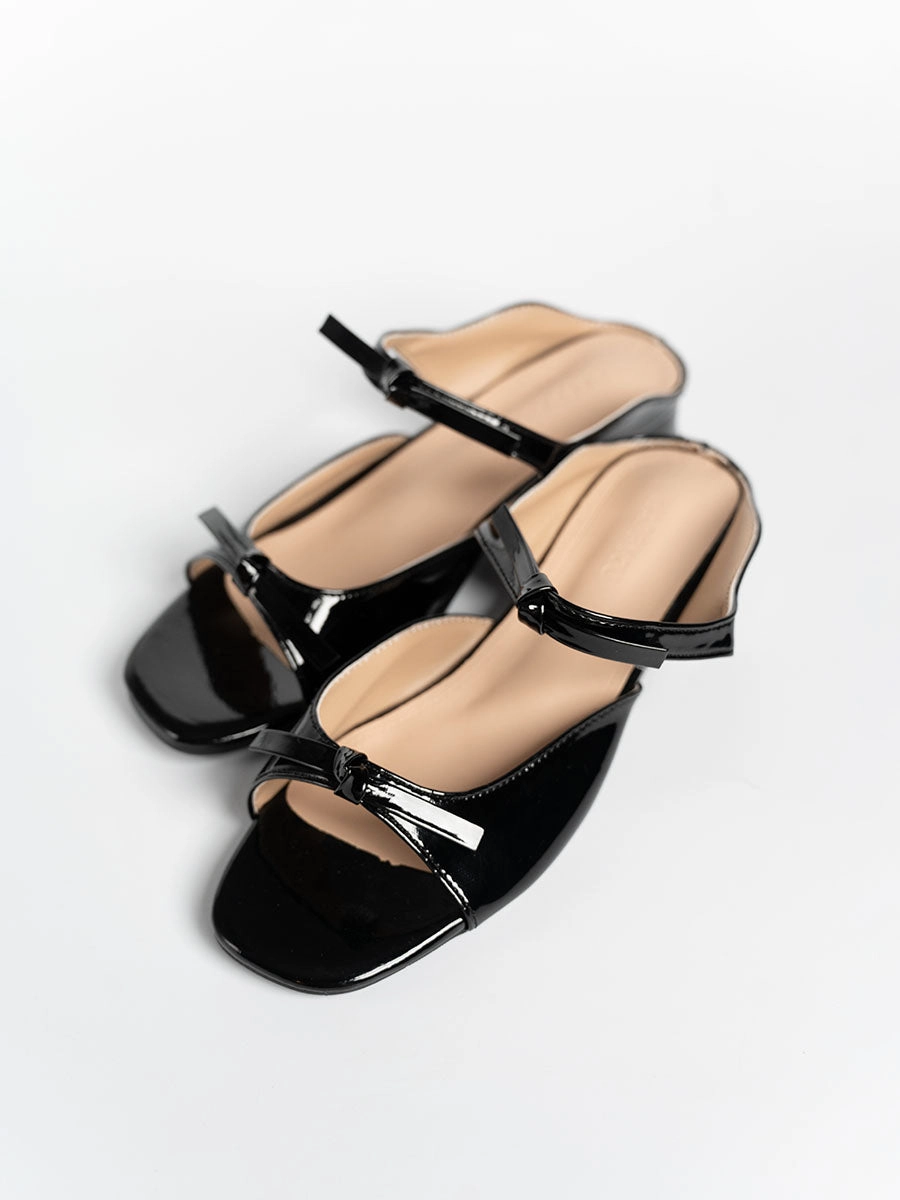 Ribbon Sandal Mules