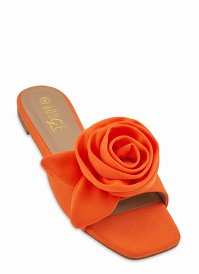 Rose Band Square Toe Sandals