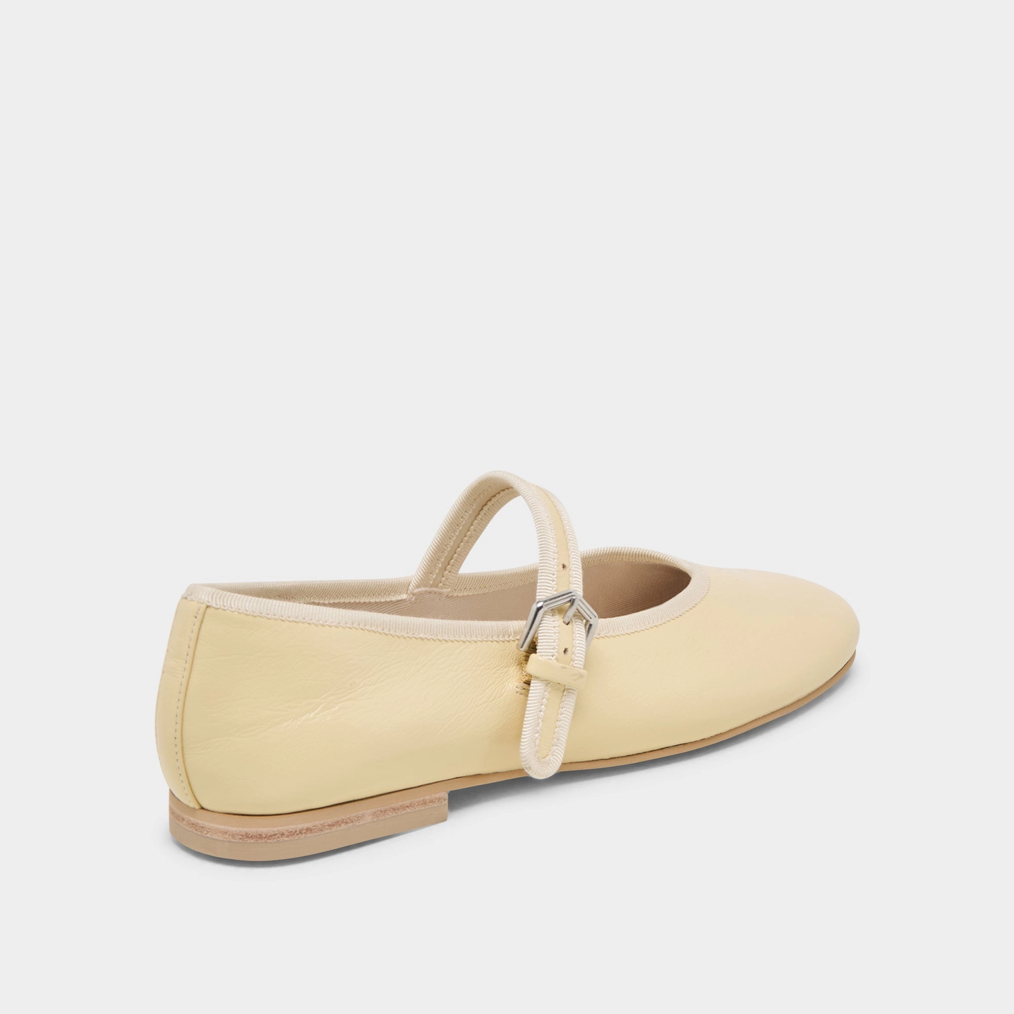 ROSLYN BALLET FLATS LIGHT YELLOW LEATHER