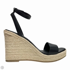 Sandals Heels Wedge By A New Day In Black & Tan, Size: 7
