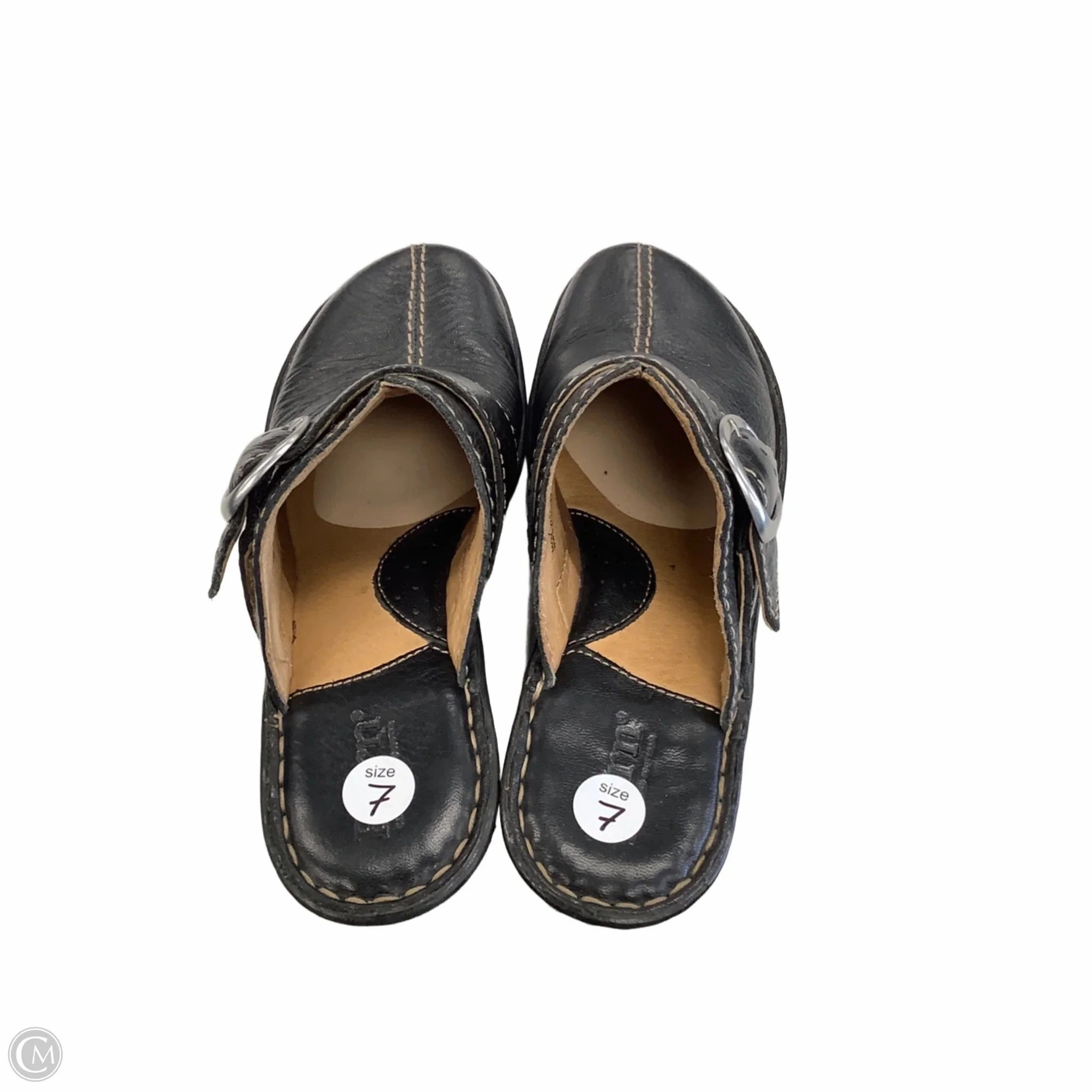 Sandals Heels Wedge By Born In Black, Size: 7