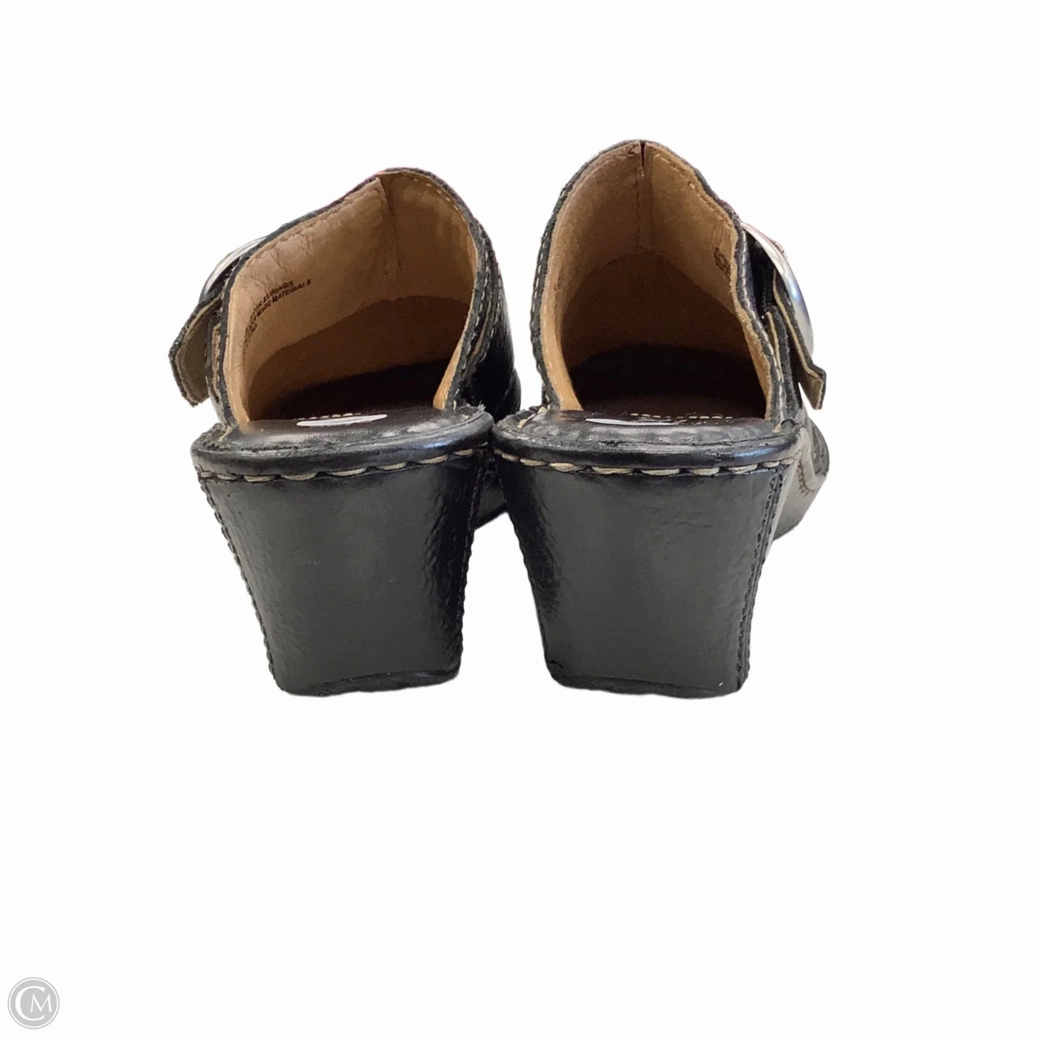 Sandals Heels Wedge By Born In Black, Size: 7