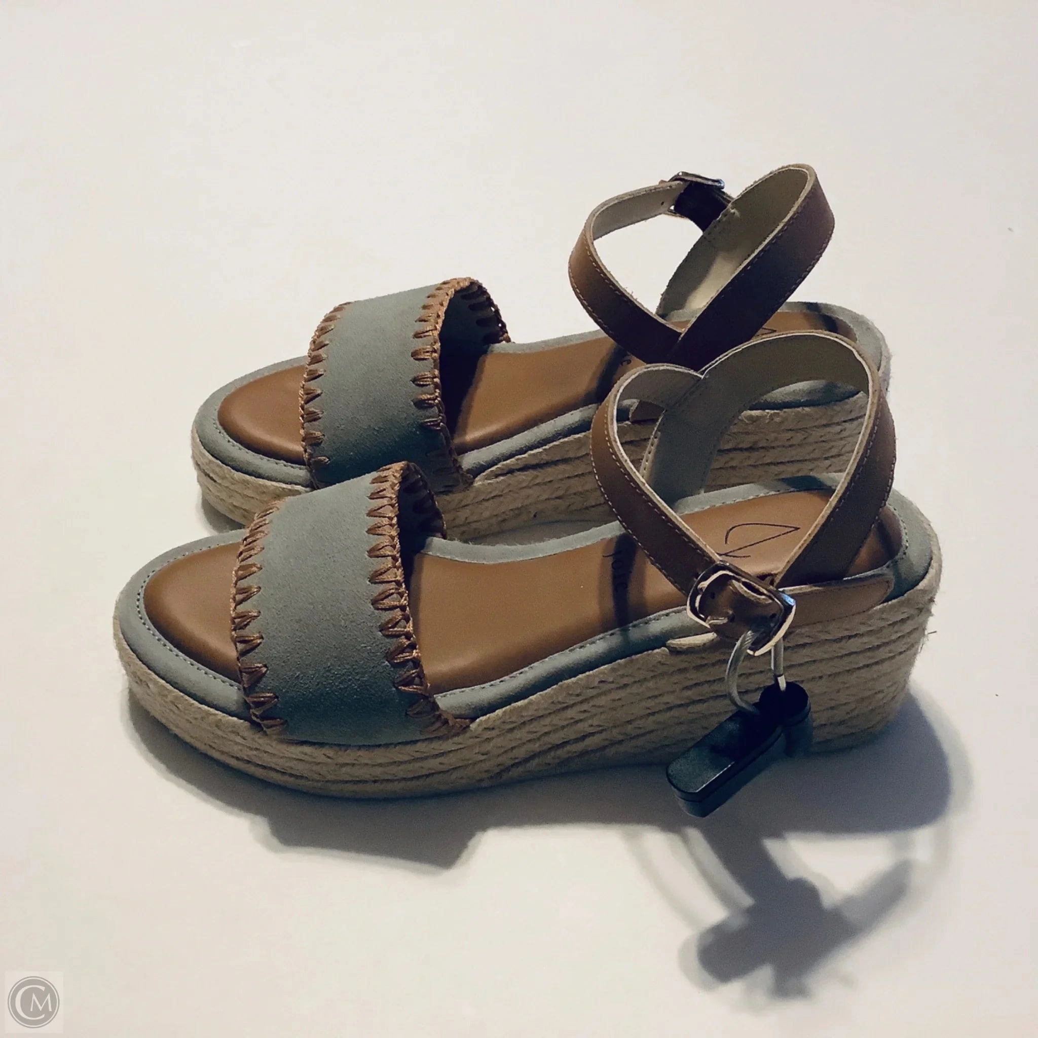 Sandals Heels Wedge By Joie In Multi-colored, Size: 7.5