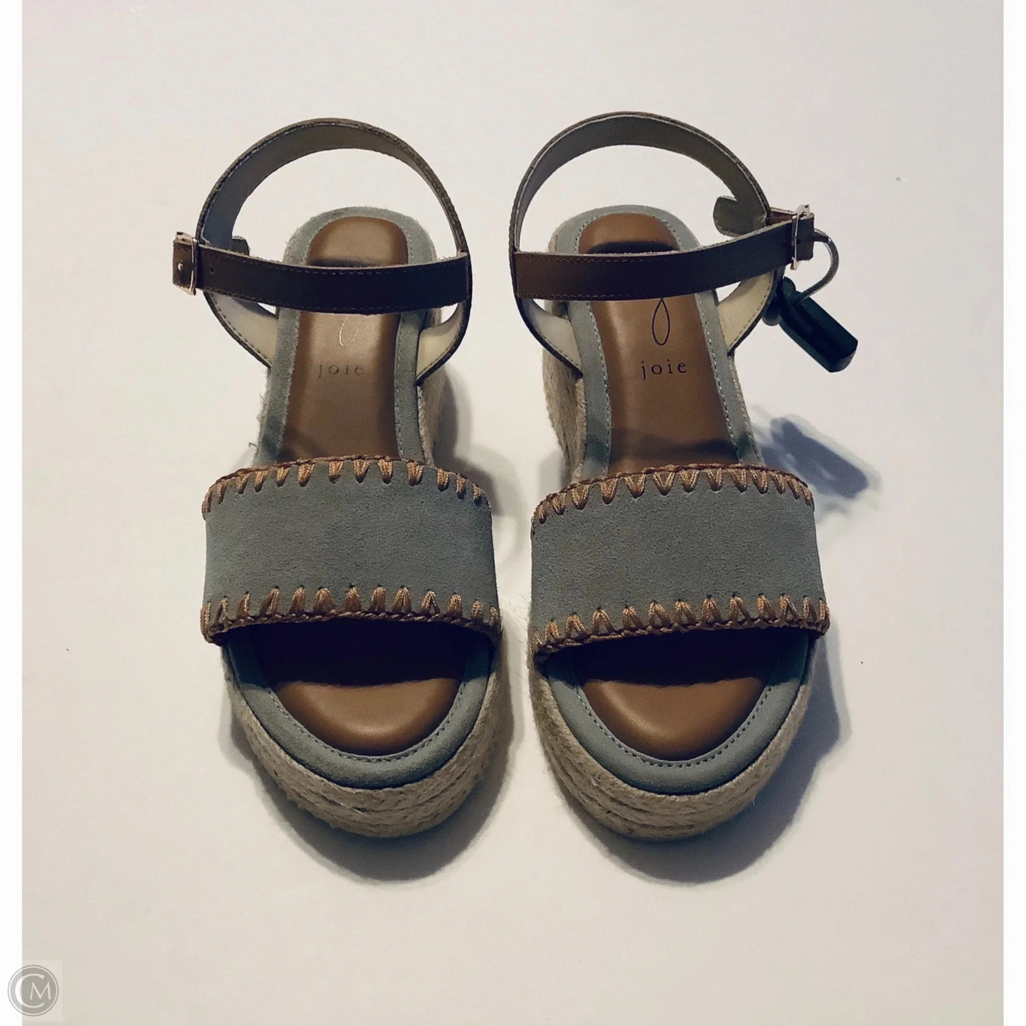 Sandals Heels Wedge By Joie In Multi-colored, Size: 7.5