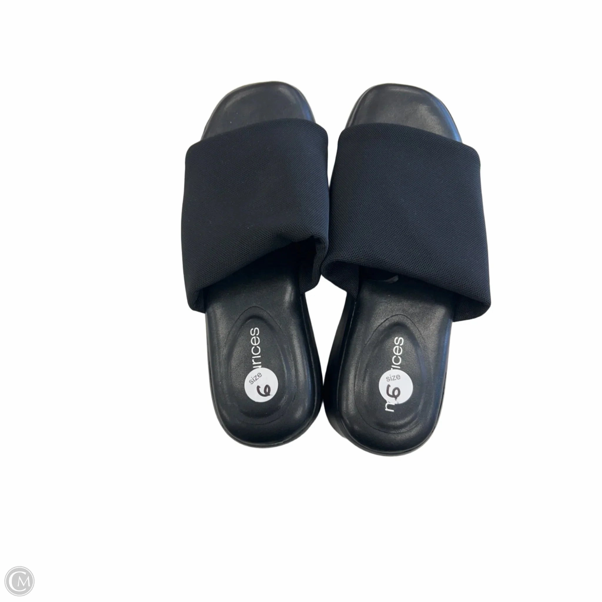 Sandals Heels Wedge By Maurices In Black, Size: 6