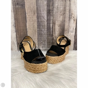 Sandals Heels Wedge By Sam Edelman In Black & Brown, Size: 6.5