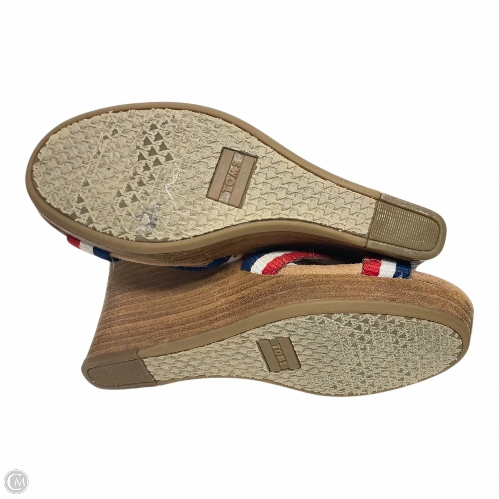 Sandals Heels Wedge By Tommy Hilfiger In Tan, Size: 9