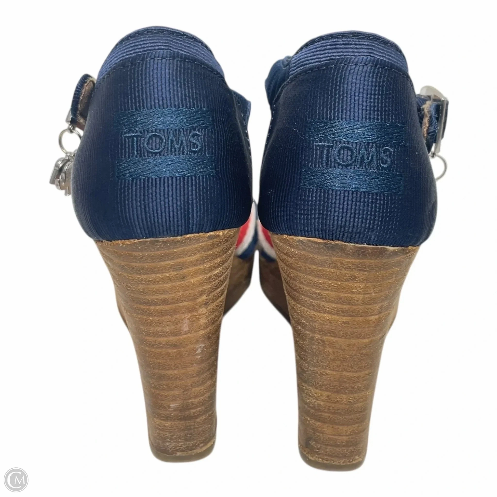 Sandals Heels Wedge By Tommy Hilfiger In Tan, Size: 9