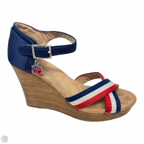 Sandals Heels Wedge By Tommy Hilfiger In Tan, Size: 9