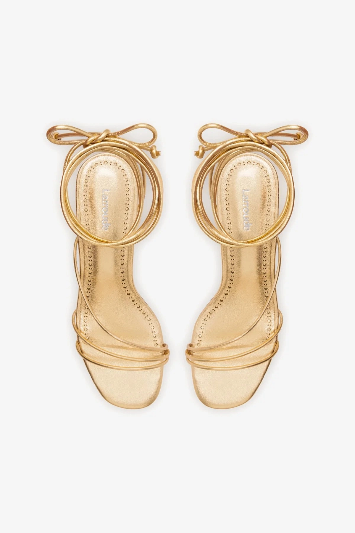 Sara Sandal In Gold Metallic Leather
