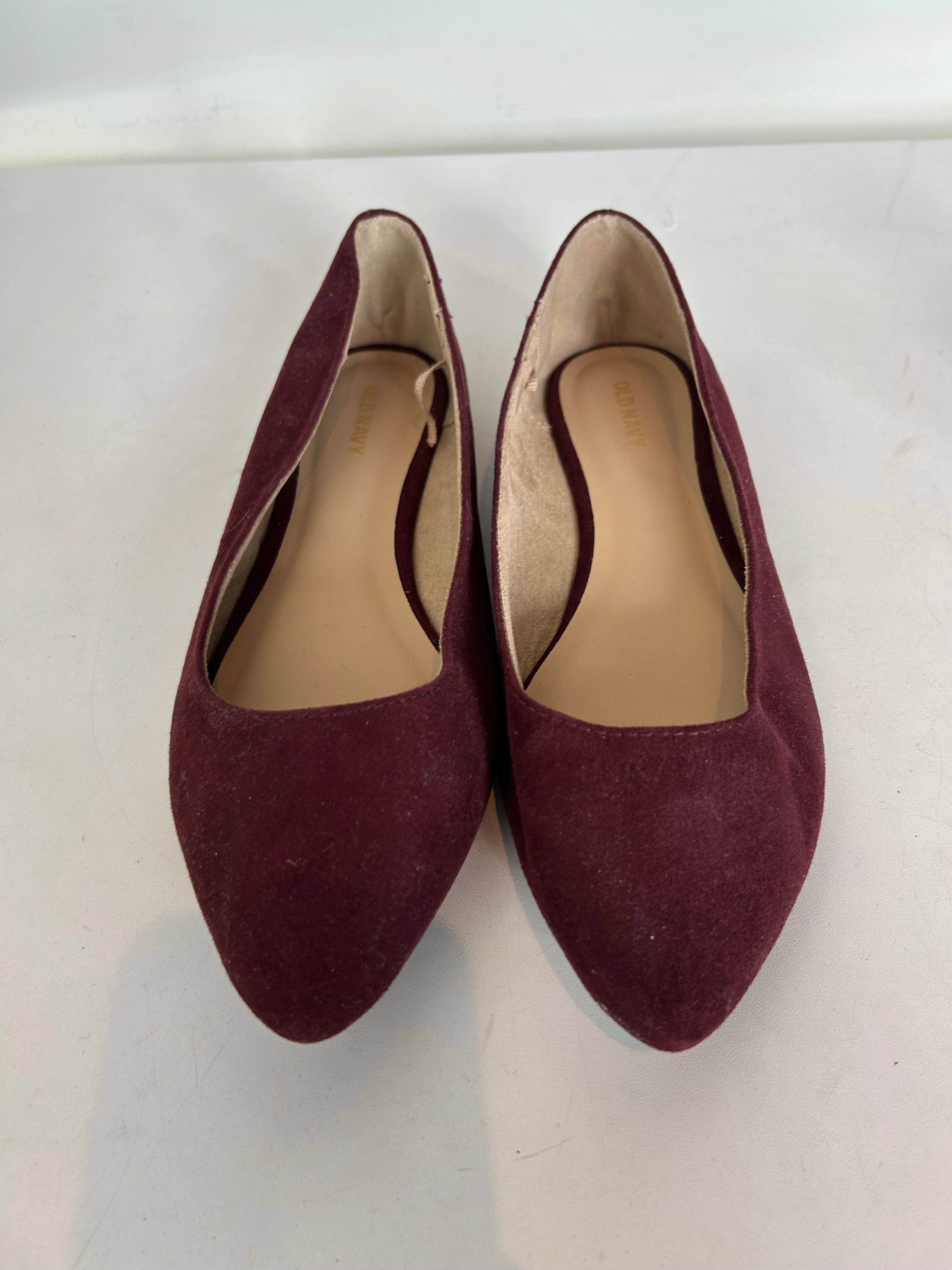 Shoes Flats By Old Navy In Maroon, Size: 8