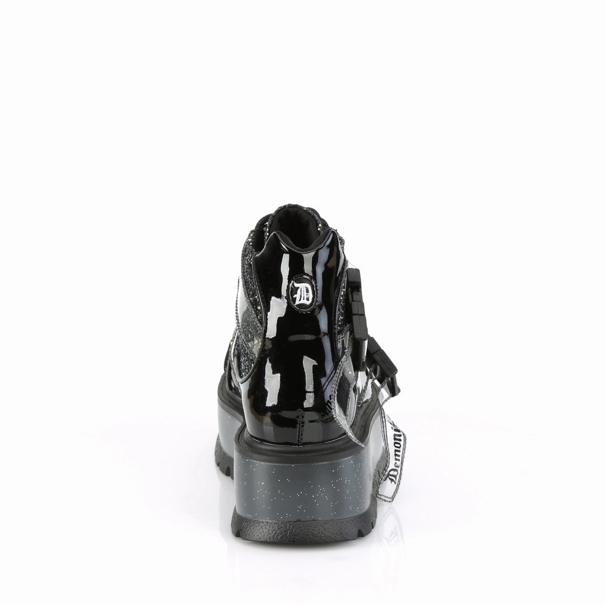 SLACKER-50  Black Patent-Black Multi Glitter