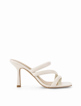 Spence Heeled Sandals - Chalk Leather