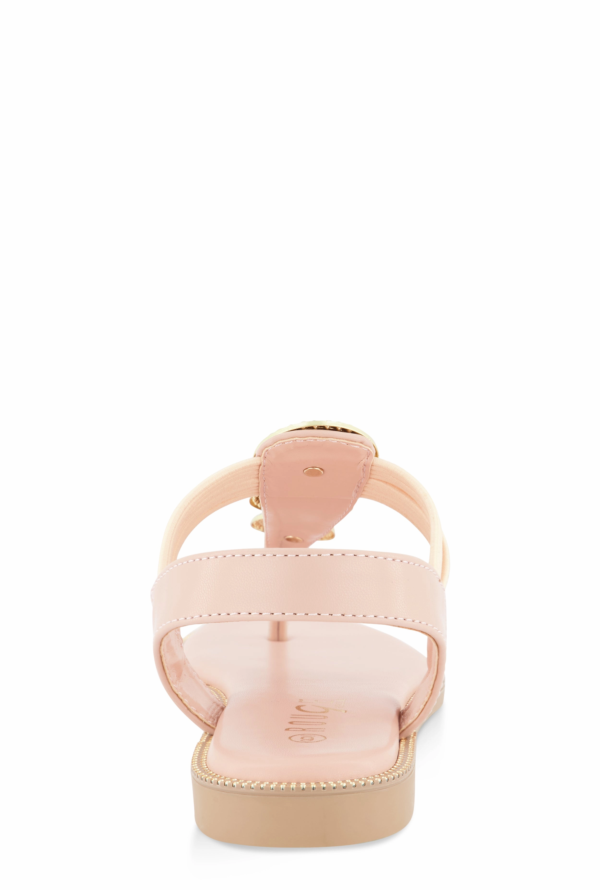 Three Pendant Corded Thong Sandals