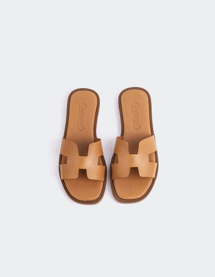 Valmy Tan Leather