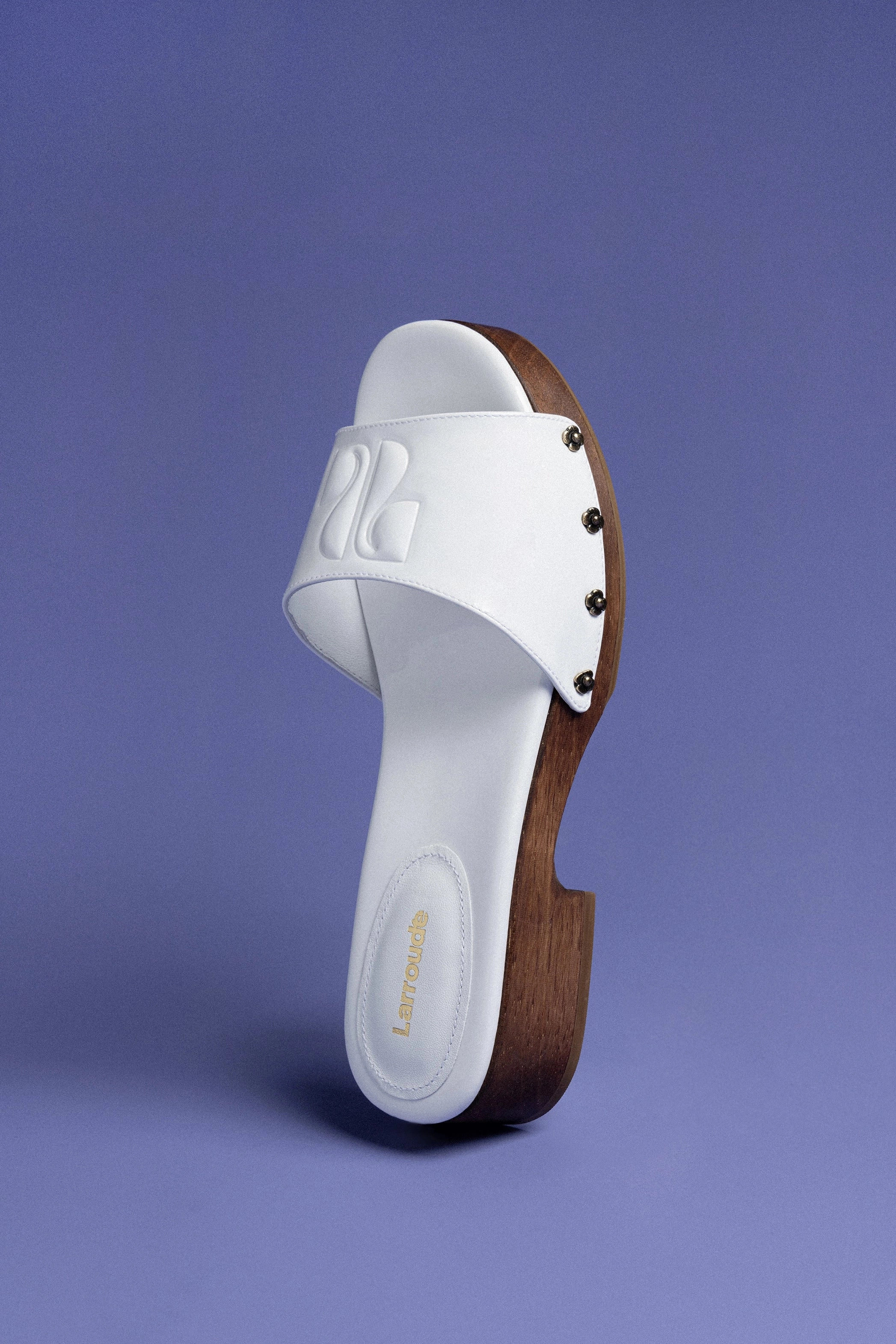 Zuzi Mule In White Patent Leather
